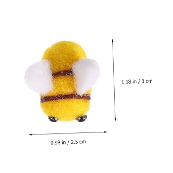 Amazon | 10個 羊毛フェルト蜂 ベビーぬいぐるみ ポンポン